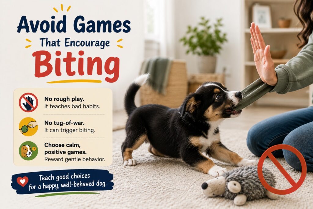 How to Stop Puppy Biting Easy Training Tips That Really Work avoid games that encourage biting
