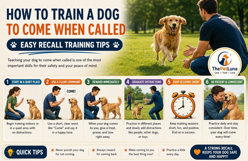 How to Train a Dog to Come When Called Easy Recall Training Tips how to train a dog to come when called easy recall training tips