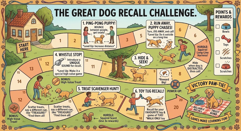 How to Train a Dog to Come When Called Easy Recall Training Tips turn recall training into a game